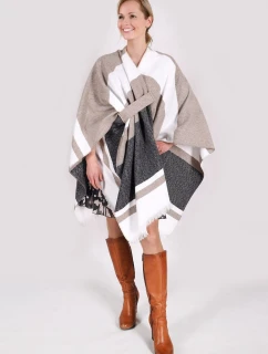 Dámske pončo CPO-0001 hnedé - YOCLUB