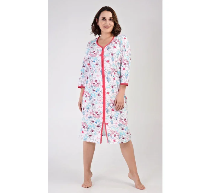 Dámské domácí šaty s tříčtvrtečním rukávem model 18316210 - Vienetta