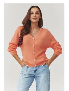 Sveter na gombíky model 223256 Makadamia