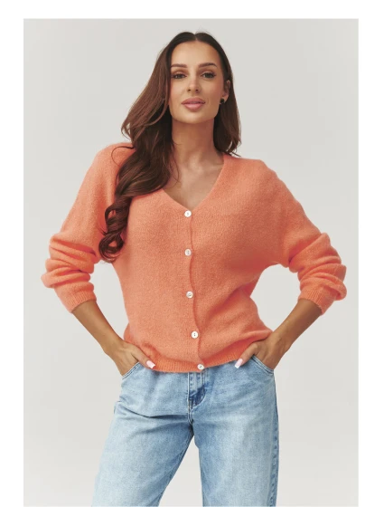 Sveter na gombíky model 223256 Makadamia