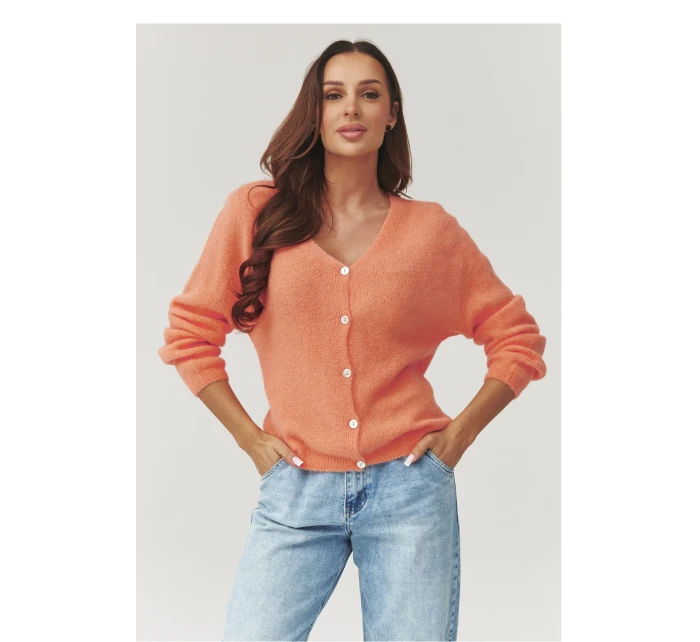 Sveter na gombíky model 223256 Makadamia
