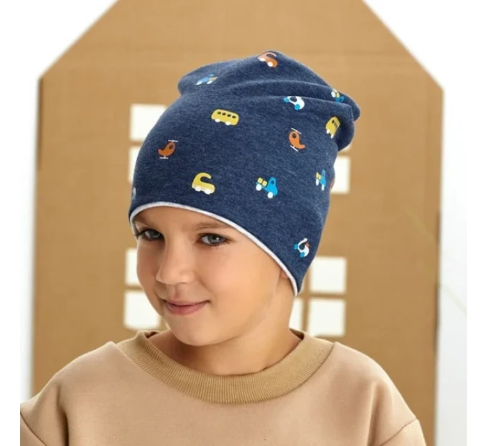 AJS 48-047 obojstranná chlapčenská čiapka