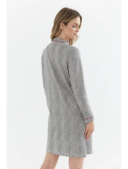 Dámská rozepínací noční košile Cana 409 dł/r S-XL