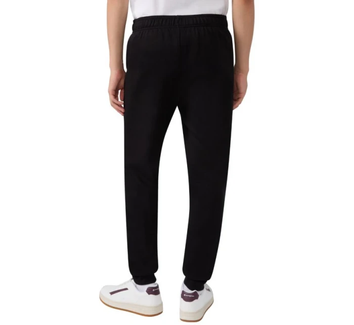 Pánské kalhoty s žebrovanými manžetami černé model 21812308 KK001 - CHAMPION Pánské kalhoty s žebrovanými manžetami černé model 21812308 KK001 - CHAMPION