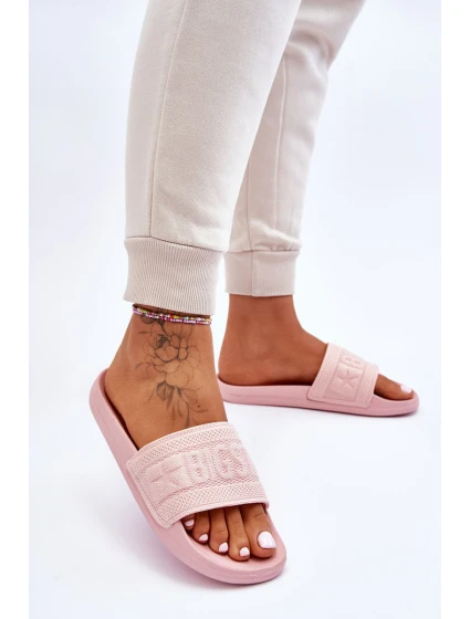 Dámské módní pantofle Big Star model 21611804 Světle růžové - Big Star Shoes Dámské módní pantofle Big Star model 21611804 Světle růžové - Big Star Shoes