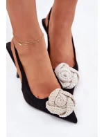 Lodičky S Ozdobou Eko Černé model 21698697 - Boto