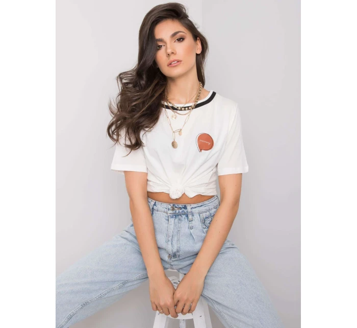 Tričko 217 TS model 15061058 ecru - FPrice Tričko 217 TS model 15061058 ecru - FPrice