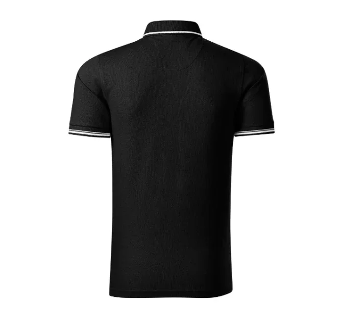 Dokonalé hladké pánske polo tričko čierne