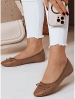 Dámské baleríny na plochém podpatku khaki Dstreet model 21983674 - FashionStreet