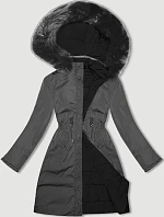Dámska prechodná obojstranná bunda J Style black-grey (16M9159-392)