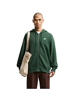 Pánská mikina Club BB FZ Hoodie, zelená, model 22311075 - NIKE