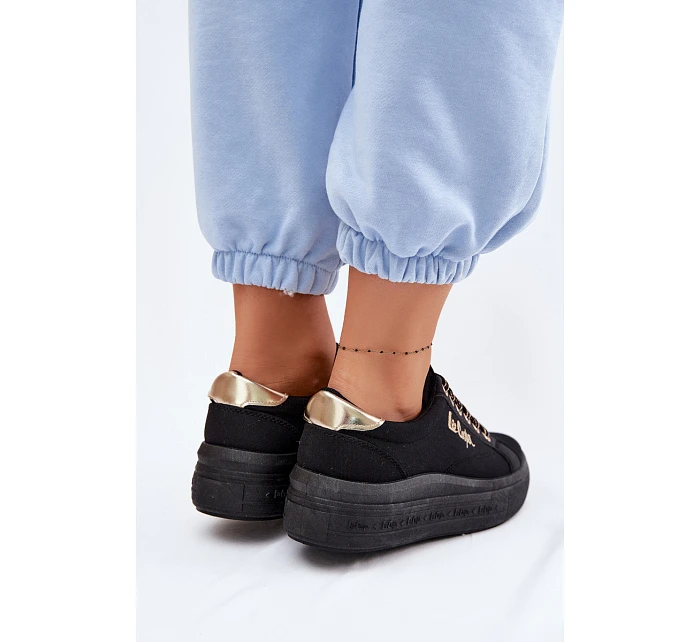 Dámské tenisky na platformě Lee Cooper LCW-26-44-4476 Černé