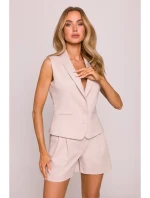 model 21136097 Džínová vesta béžová - Moe