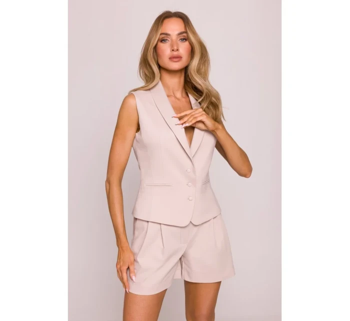 model 21136097 Džínová vesta béžová - Moe