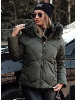 prošívaná dámská zimní bunda s kapucí zelená Dstreet model 21981059 - FashionStreet prošívaná dámská zimní bunda s kapucí zelená Dstreet model 21981059 - FashionStreet