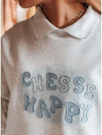 Dámská oversize mikina s potiskem šedá Dstreet model 21989127 - FashionStreet