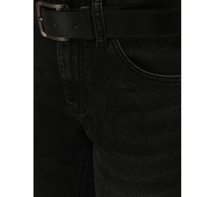 Pánske džínsy slim fit čierne FashionStreet UX4483