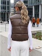 przejściowa kamizelka damska z brązowa model 22305424 - FashionStreet przejściowa kamizelka damska z brązowa model 22305424 - FashionStreet