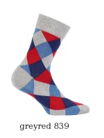 Pánske ponožky Wola Perfect Man vzorované W 94N03 Casual