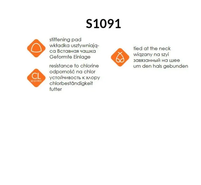 Jednodílné dámské plavky 8 S model 20146522 - Self Jednodílné dámské plavky 8 S model 20146522 - Self