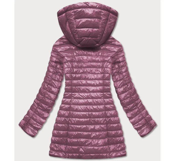Obojstranná fialová dámska bunda (6808-259)