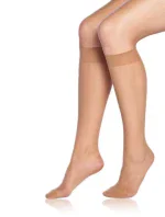 Dámske matné silonkové podkolienky DIE PASST KNEE-highs 20 DEN - Bellinda - amber