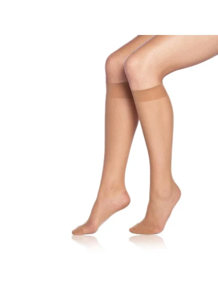 Dámske matné silonkové podkolienky DIE PASST KNEE-highs 20 DEN - Bellinda - amber