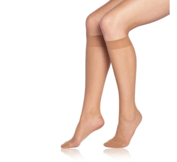 Dámske matné silonkové podkolienky DIE PASST KNEE-highs 20 DEN - Bellinda - amber