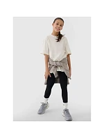 Dievčenské tričko oversize, jednofarebné, 4F 4FJWSS25TTSHF1851-12S