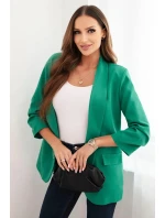 Dámská sako bez zapínání s podšívkou S/M zelená Dámská sako bez zapínání s podšívkou S/M zelená
