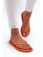 Ploché Sandály Dámské  Oranžové model 21661917 - Zaxy
