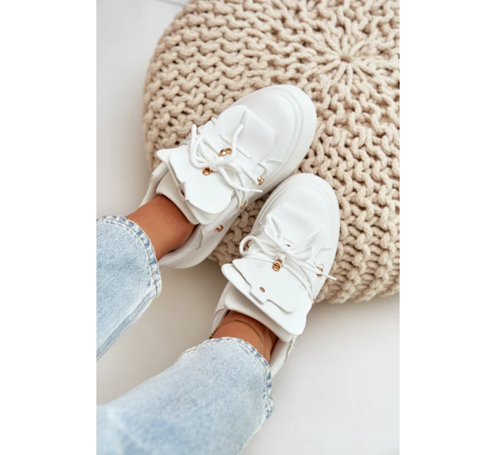 Dámské Tenisky Na Platformě Bílé model 21682857 - Boto