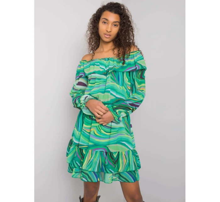 Šaty DHJ SK 15015 1.48P zelená Šaty DHJ SK 15015 1.48P zelená