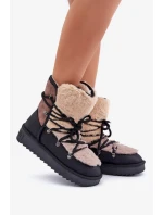Dámske snežnice D.Franklin s kožušinou - čierne Dámske snežnice D.Franklin s kožušinou - čierne