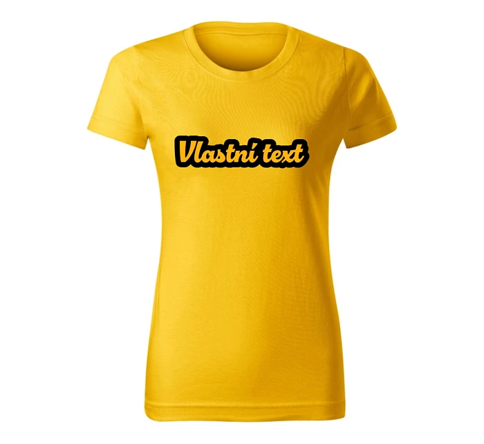 Personalizované dámské tričko s obrysem