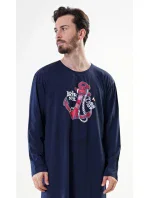 Pánská noční košile s dlouhým rukávem model 17843935 - Vienetta MAN Pánská noční košile s dlouhým rukávem model 17843935 - Vienetta MAN