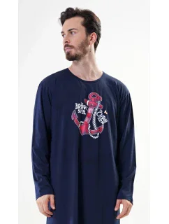 Pánská noční košile s dlouhým rukávem model 17843935 - Vienetta MAN