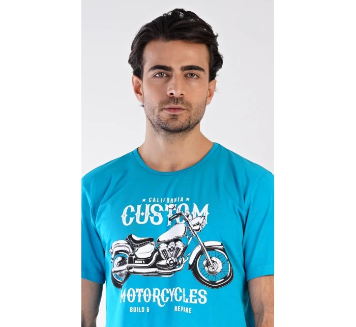 Pánske pyžamové šortky Motocykel