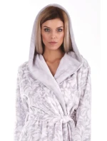 Dámsky župan Flora s kapucňou 3956 9103 dove grey - Vestis