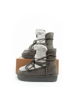 D.Franklin snehové topánky dámske zimné módne kožušinové zateplené šedé dámske