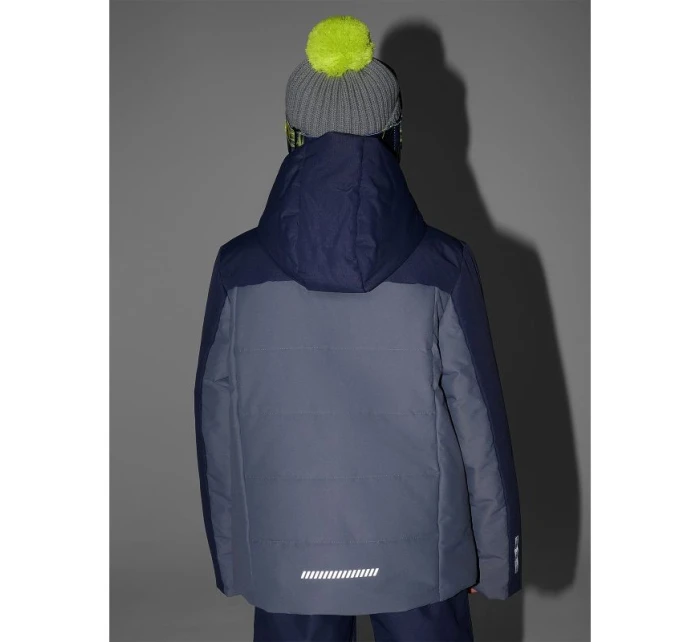 Chlapčenská lyžiarska bunda 5000 s membránou 4F 4FJRAW25TTJAM1064-22S