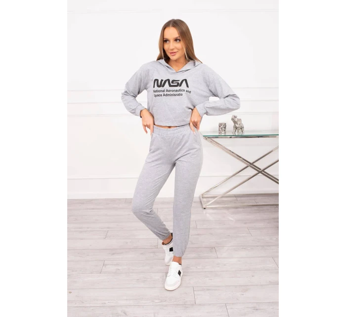 Šedá sada s potlačou