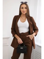 Elegantný set saka a nohavíc Mocca Elegantný set saka a nohavíc Mocca