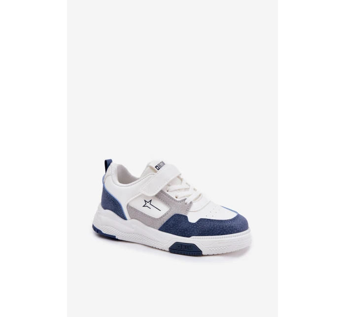Lekkie Sneakersy Dziecięce Big Star RR374053 Biało-Niebieskie Lekkie Sneakersy Dziecięce Big Star RR374053 Biało-Niebieskie