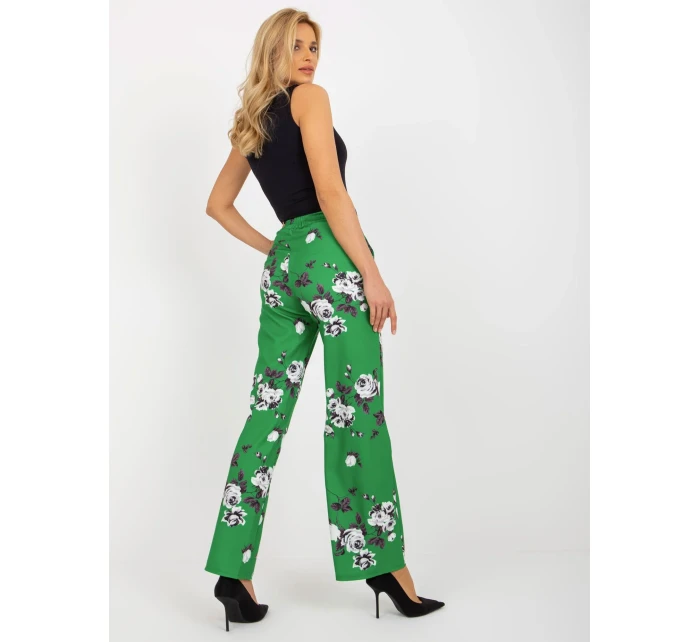 Dámské kalhoty LK SP model 18171280 zelená - FPrice Dámské kalhoty LK SP model 18171280 zelená - FPrice