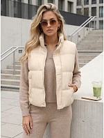 kamizelka damska bez beżowa model 22324225 - FashionStreet kamizelka damska bez beżowa model 22324225 - FashionStreet