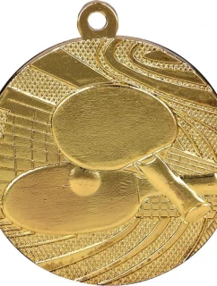 Zlatá medaila - stolný tenis - oceľová medaila