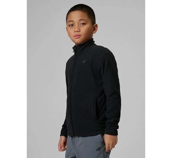 Chlapčenská fleecová mikina s kapucňou 4F 4FJRSS26TFLEM508-20S