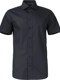 J.Harvest & Frost YB 50 S/S Regular Men Keprová košeľa s krátkym rukávom 63.5011 čierna