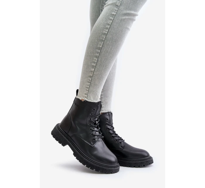 Zateplené botky workery dámské model 21671558 černé - Big Star Shoes